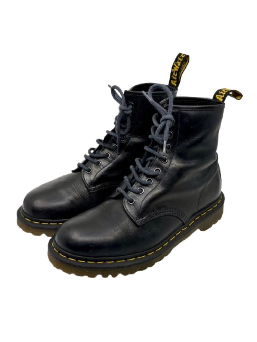 DR MARTENS~Orleans~1460 BLACK LEATHER LACE UP ANKLE COMBAT BOOTS~SIZE 10